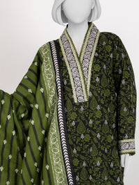 Printed Khaddar 3Pc Stitched Suit | PJBKS251145A