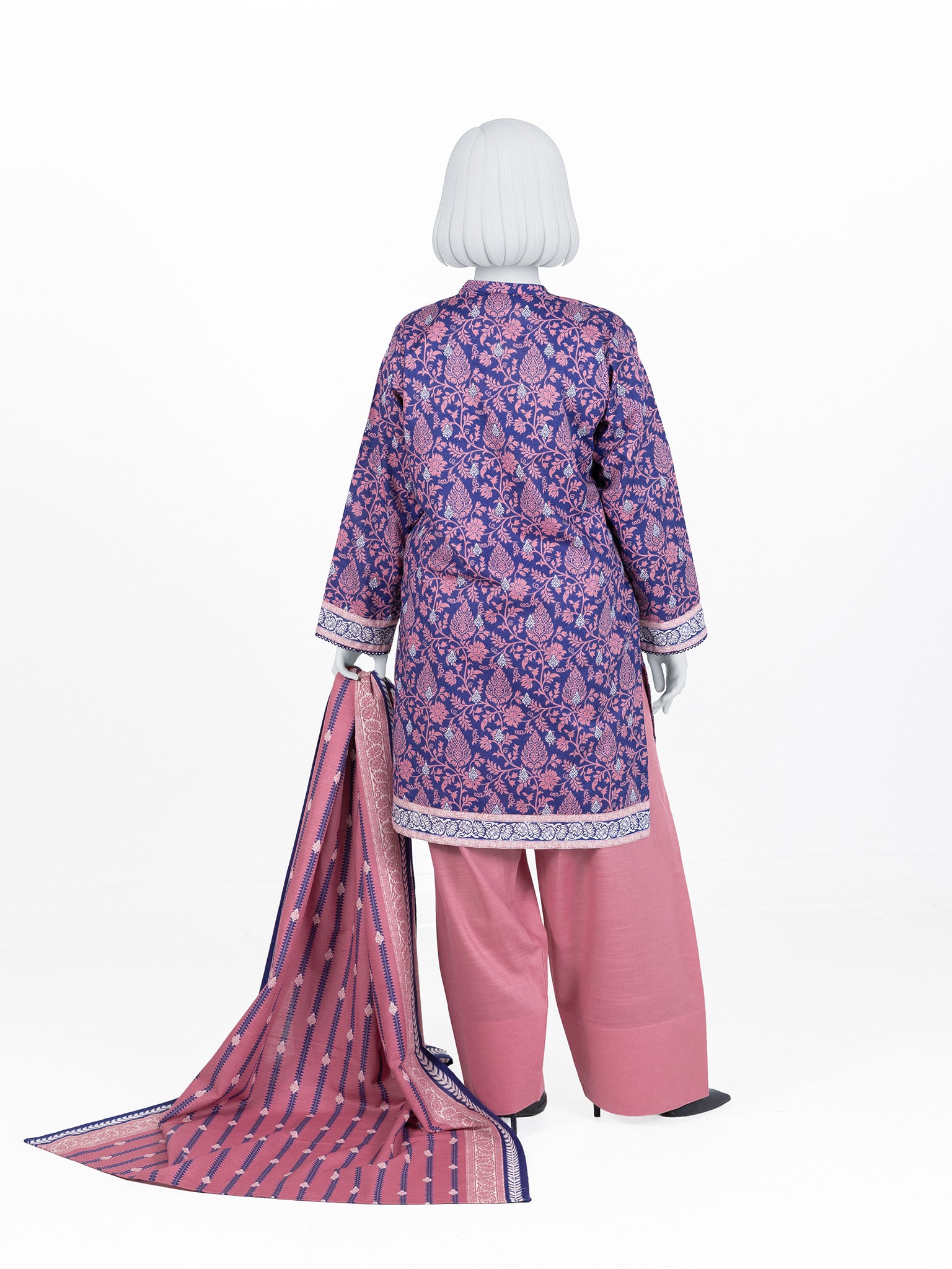 Printed Khaddar 3Pc Stitched Suit | PJBKS251145B