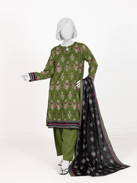 Printed Khaddar 3Pc Stitched Suit | PJBKS251146A