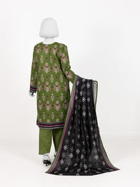 Printed Khaddar 3Pc Stitched Suit | PJBKS251146A