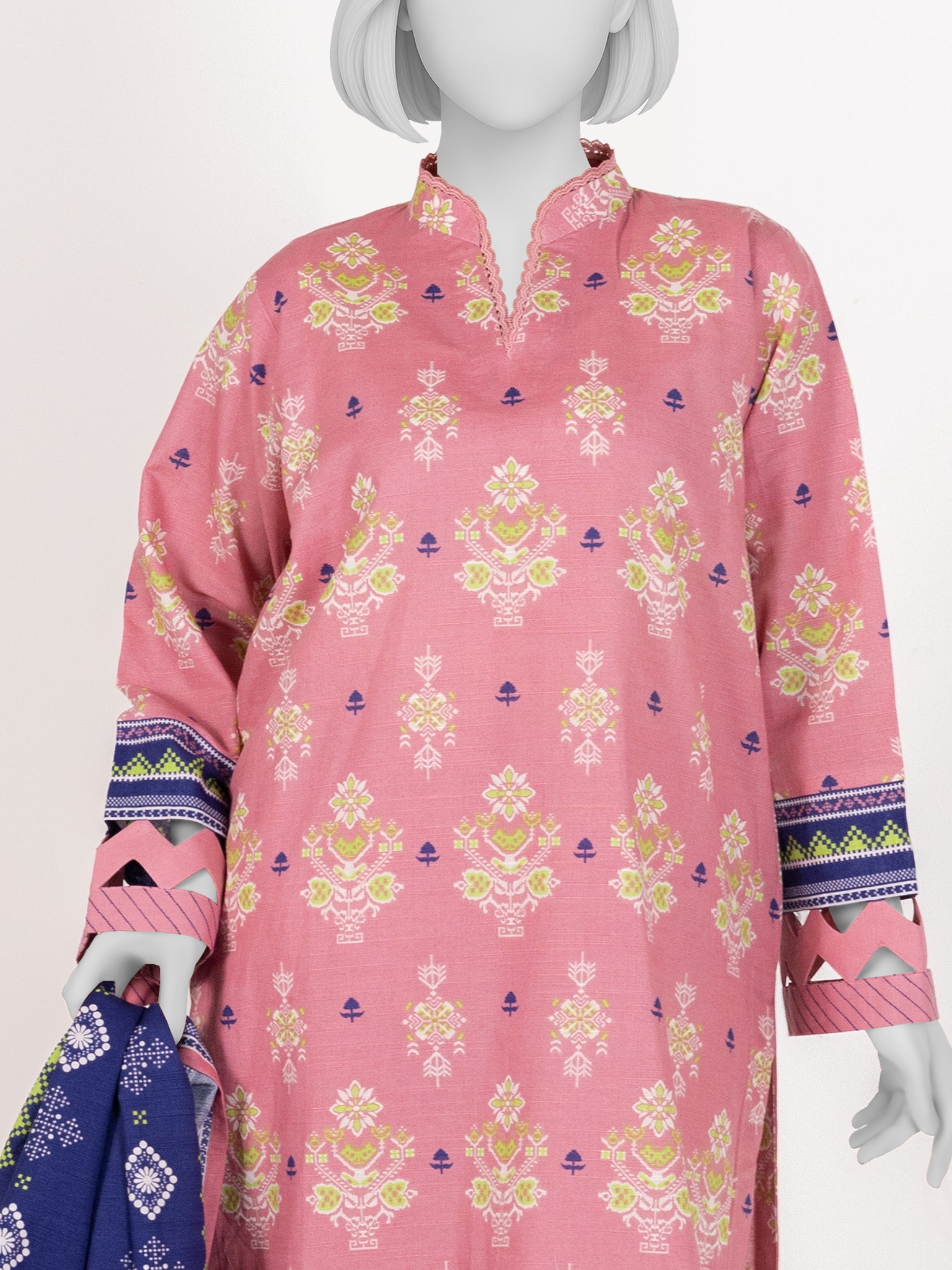 Printed Khaddar 3Pc Stitched Suit | PJBKS251146B