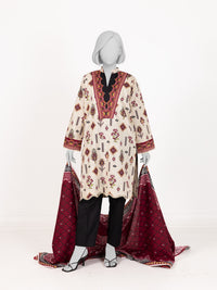 Printed Khaddar 3Pc Stitched Suit | PJBKS251147A