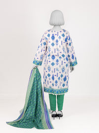 Printed Khaddar 3Pc Stitched Suit | PJBKS251147B