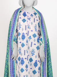 Printed Khaddar 3Pc Stitched Suit | PJBKS251147B