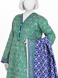 Printed Khaddar 3Pc Stitched Suit | PJBKS251149B
