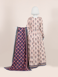 Printed Khaddar 3Pc Unstitched Suit | PJBKU251144B