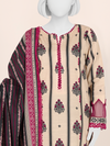 Printed Khaddar 3Pc Unstitched Suit | PJBKU251142A