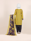Printed Khaddar 3Pc Unstitched Suit | PJBKU251143B