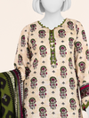 Printed Khaddar 3Pc Unstitched Suit | PJBKU251144A
