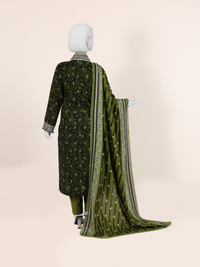 Printed Khaddar 3Pc Unstitched Suit | PJBKU251145A