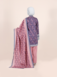 Printed Khaddar 3Pc Unstitched Suit | PJBKU251145B