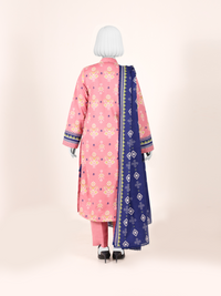 Printed Khaddar 3Pc Unstitched Suit | PJBKU251146B