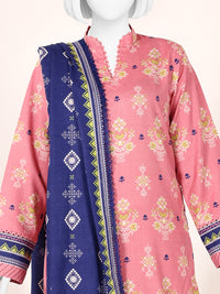 Printed Khaddar 3Pc Unstitched Suit | PJBKU251146B