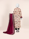 Printed Khaddar 3Pc Unstitched Suit | PJBKU251147A