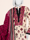 Printed Khaddar 3Pc Unstitched Suit | PJBKU251147A