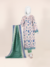 Printed Khaddar 3Pc Unstitched Suit | PJBKU251147B