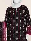 Printed Khaddar 3Pc Unstitched Suit | PJBKU251148A