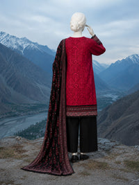 Printed Khaddar 3Pc Unstitched Suit | PJBKU251159A