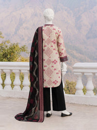 Printed Khaddar 3Pc Unstitched Suit | PJBKU251161A