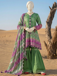 Unstitched Printed Chunri | PJBWCU-260317