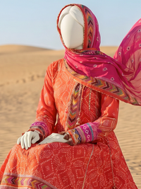 Unstitched Printed Chunri | PJBWCU-260318
