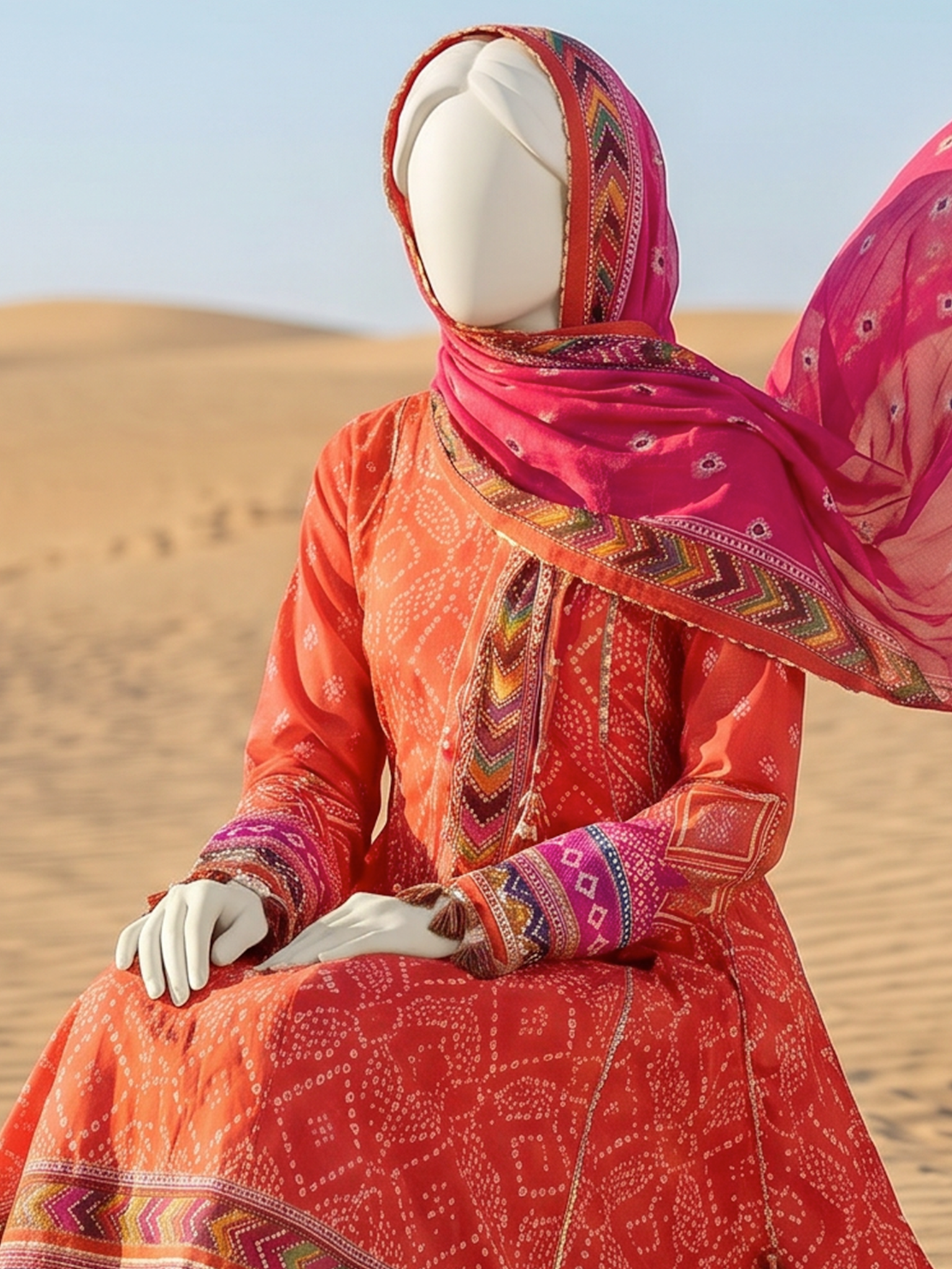 Unstitched Printed Chunri | PJBWCU-260318