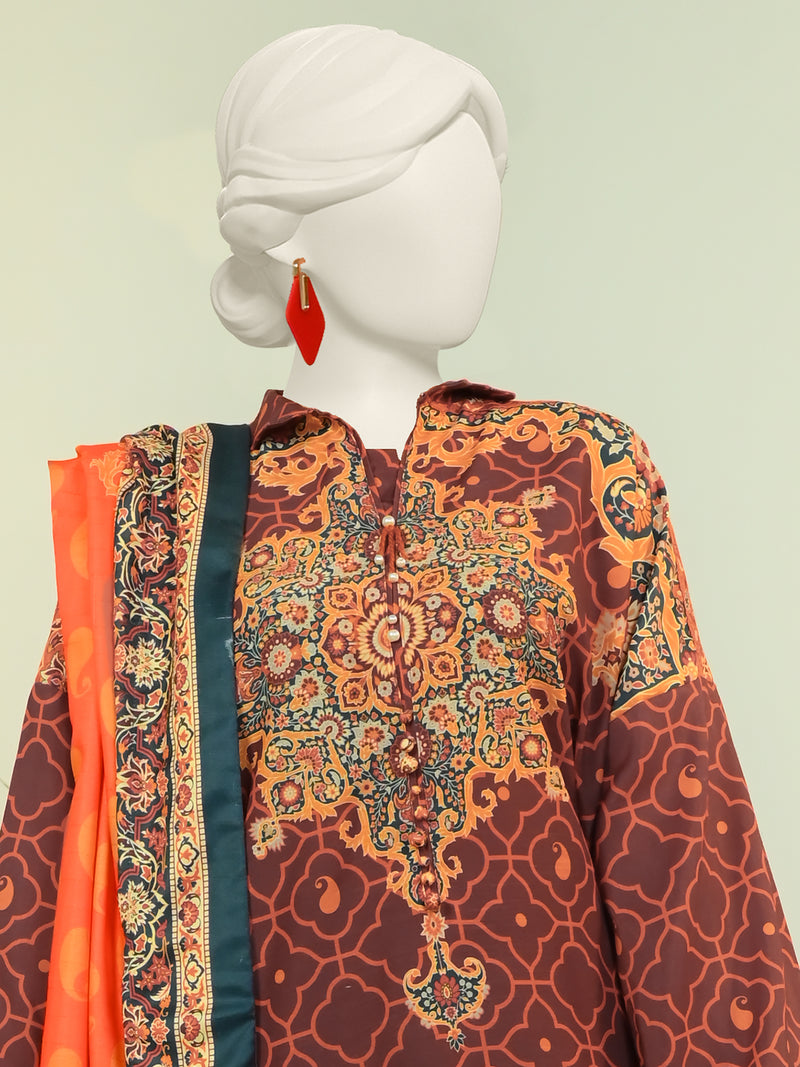 ROOMI Swiss Khaddar 3Pc Unstitched Suit | PJBWKU-24-1138