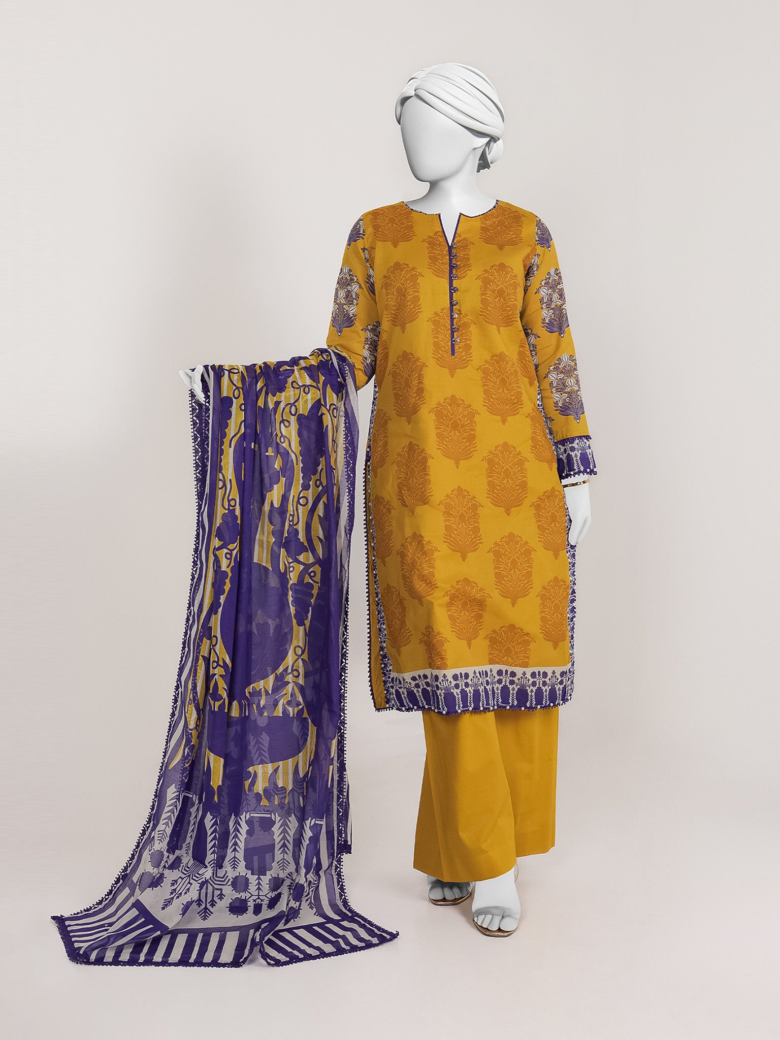 Lawn Printed 3 Piece Unstitched | PJBWU-2601122