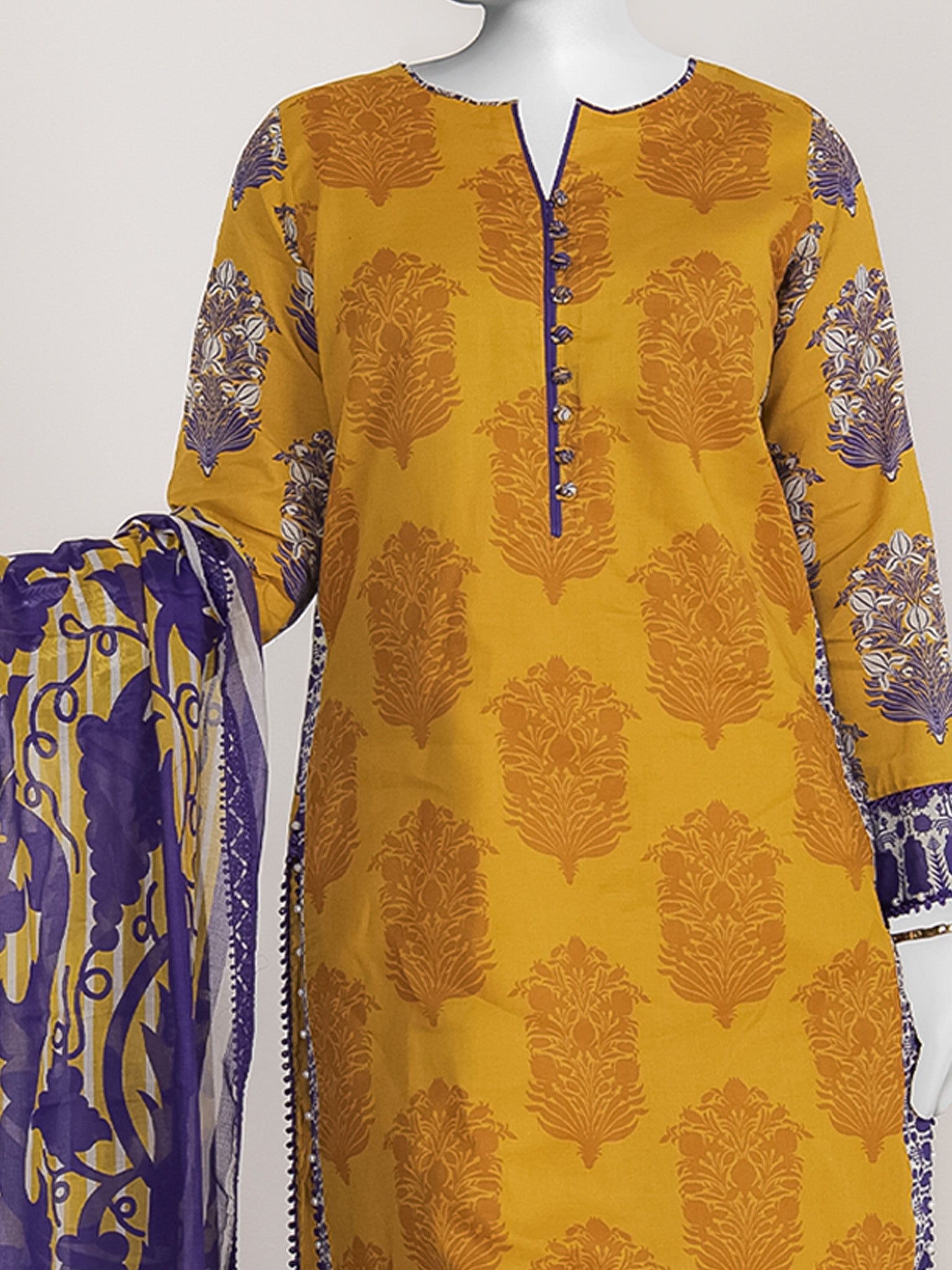 Lawn Printed 3 Piece Unstitched | PJBWU-2601122