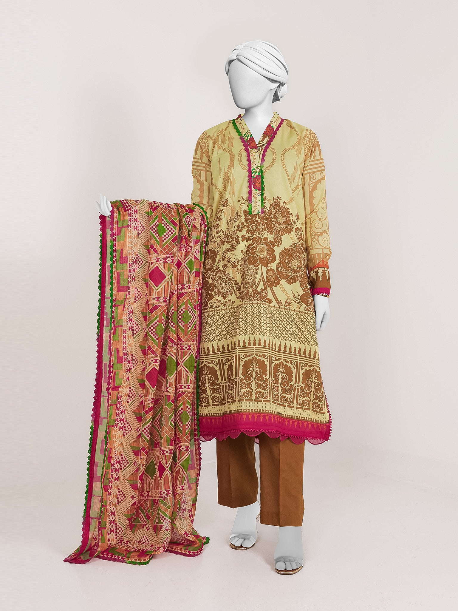 Lawn Printed 3 Piece Unstitched | PJBWU-2601123