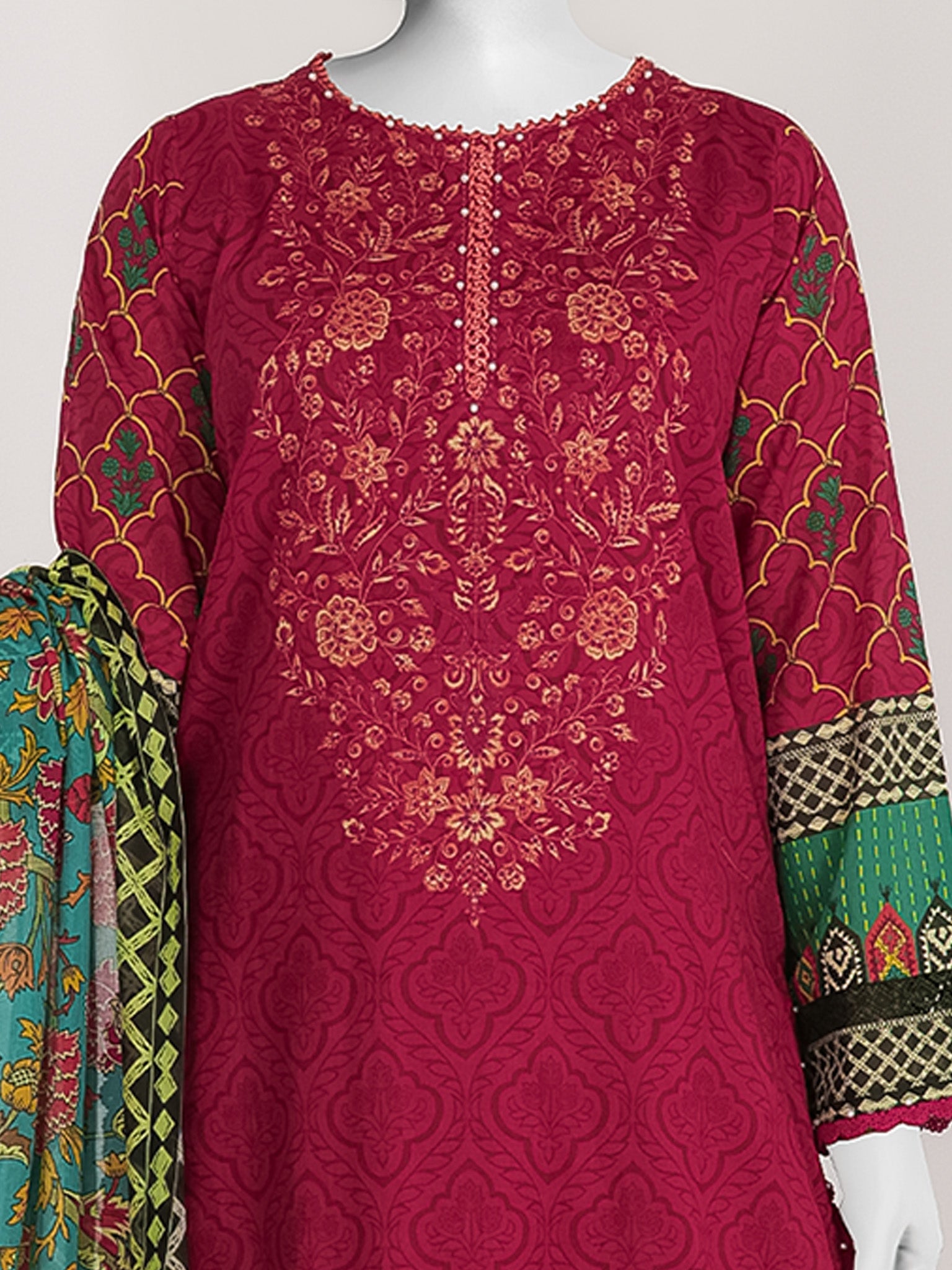 Lawn Printed 3 Piece Unstitched | PJBWU-2601124