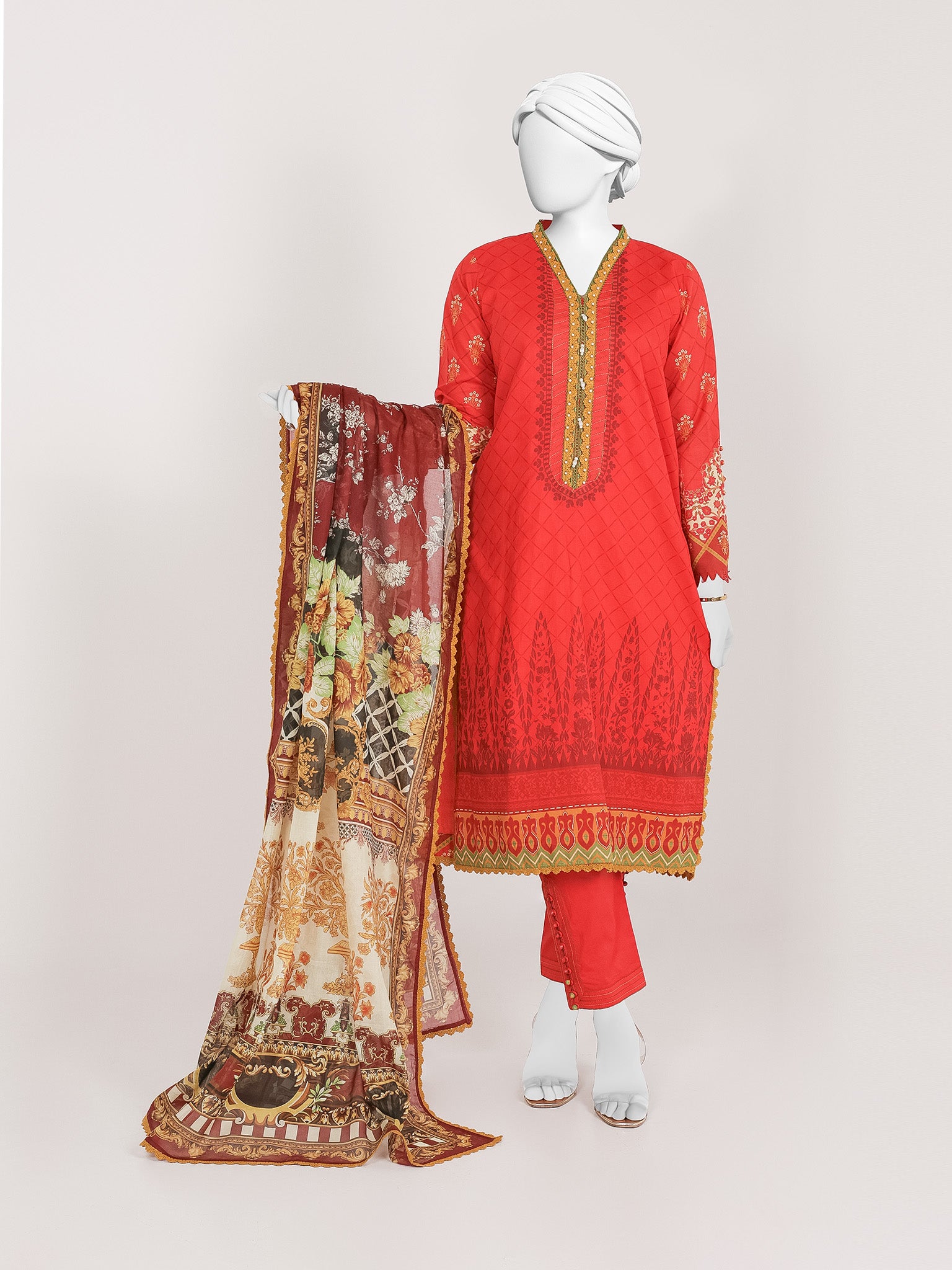 Lawn Printed 3 Piece Unstitched | PJBWU-2601129