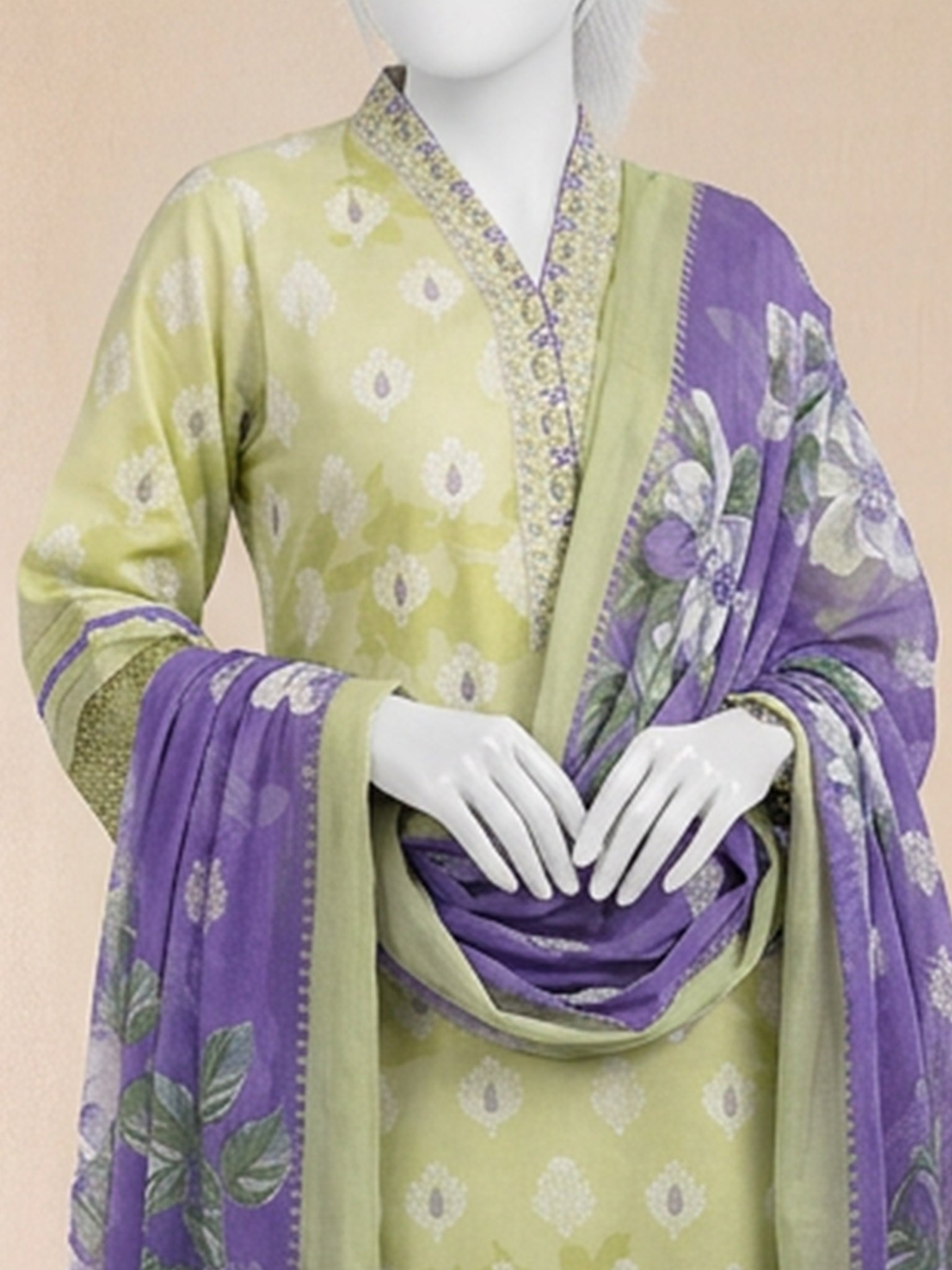 Lawn  Printed 3 Piece Unstitched | PJBWU-2601145