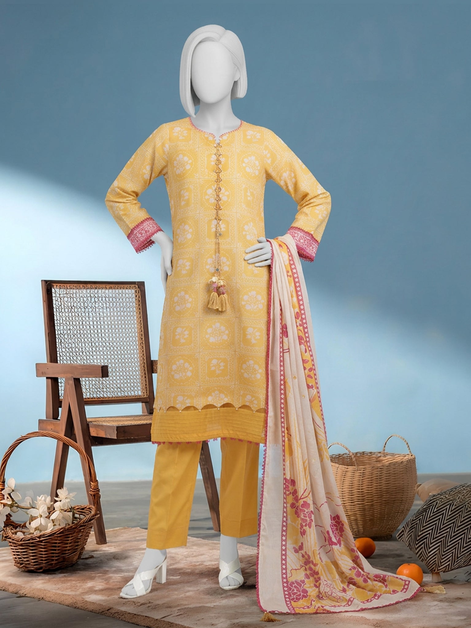 Lawn  Printed 3 Piece Unstitched | PJBWU-2601146