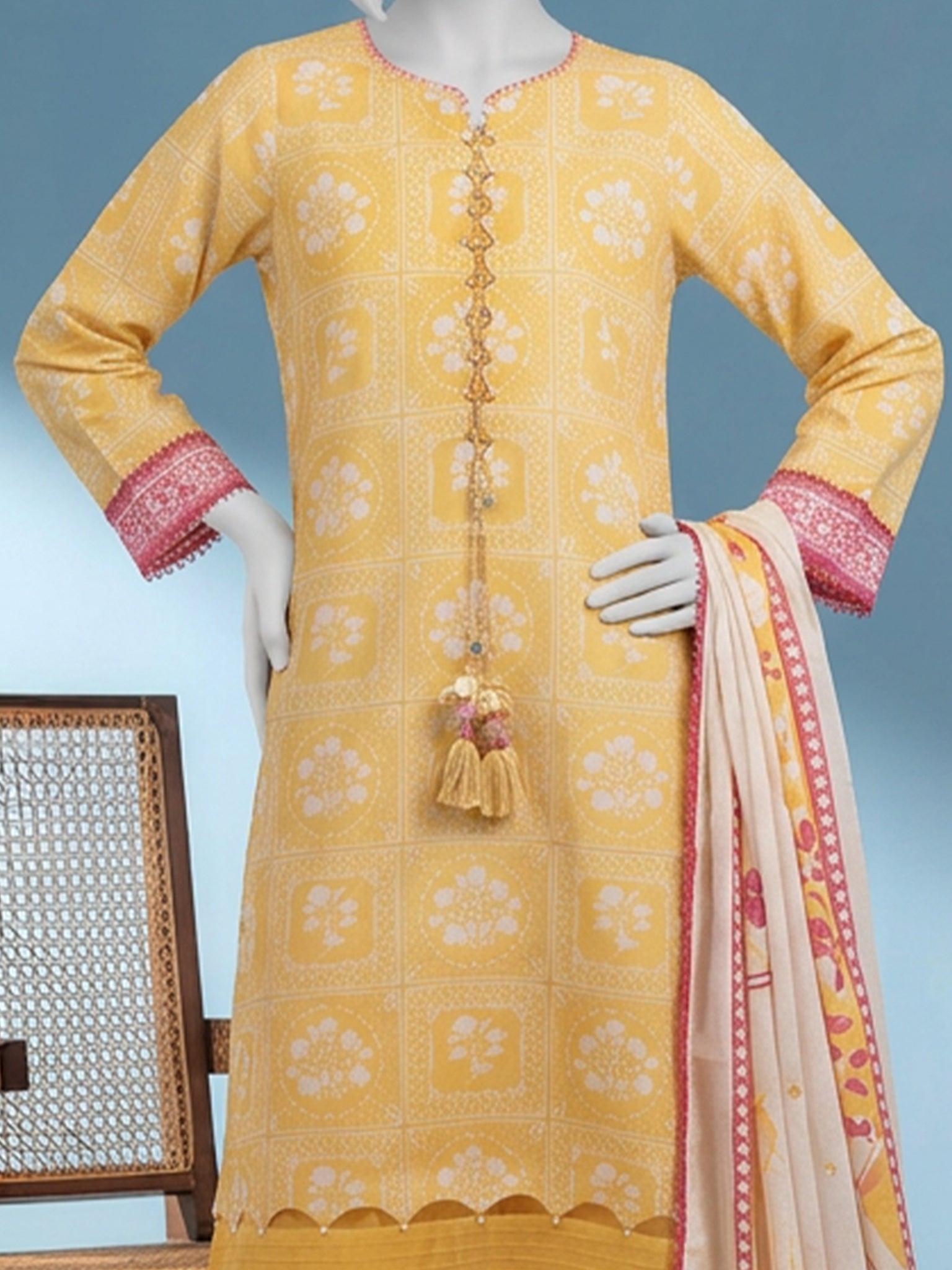 Lawn  Printed 3 Piece Unstitched | PJBWU-2601146