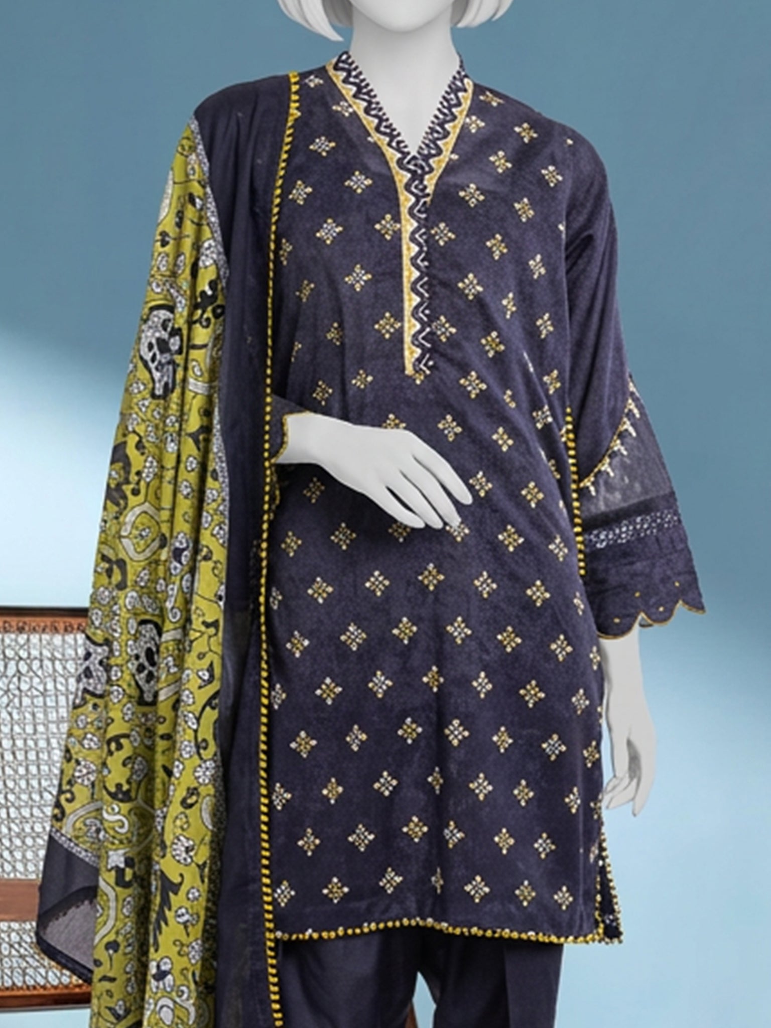 Lawn  Printed 3 Piece Unstitched | PJBWU-2601147