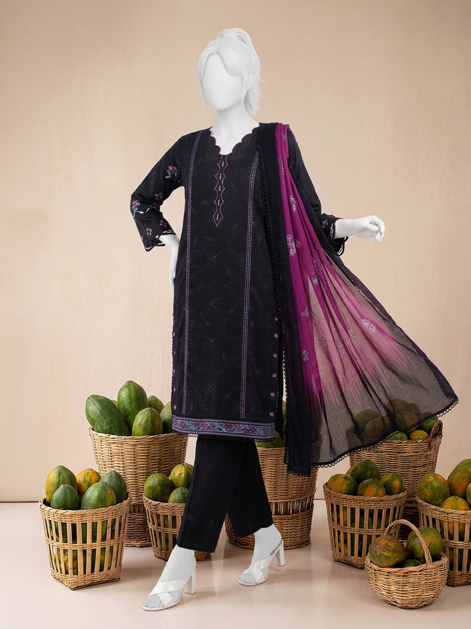 Lawn  Printed 3 Piece Unstitched | PJBWU-2601148