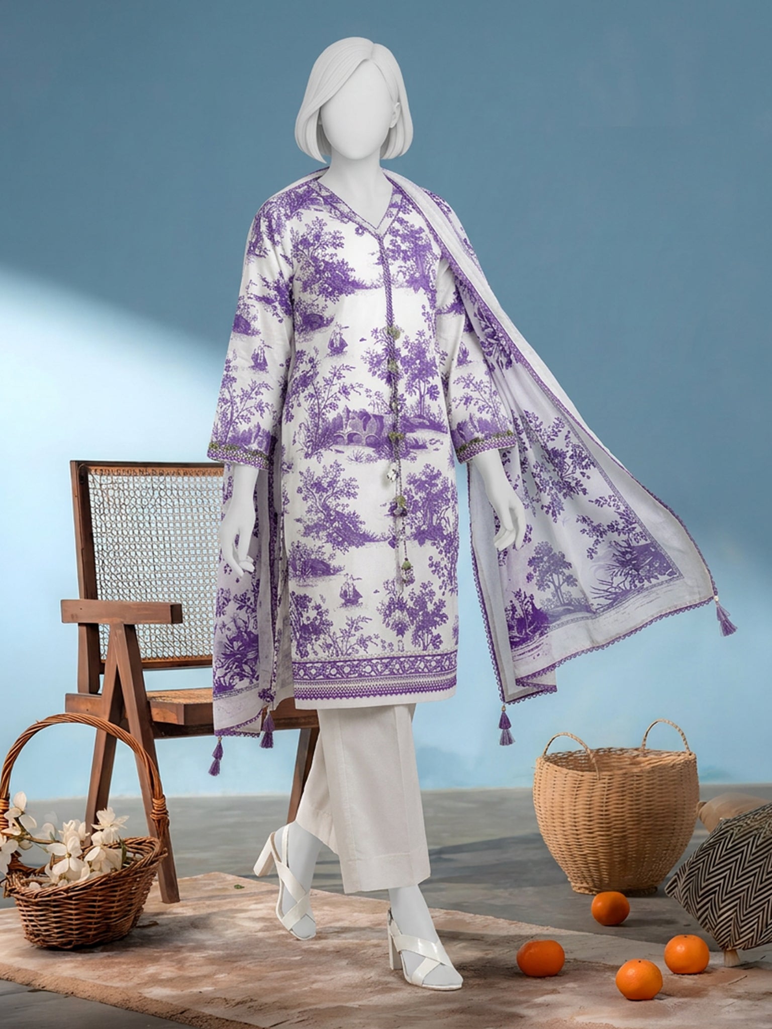 Lawn  Printed 3 Piece Unstitched | PJBWU-2601153