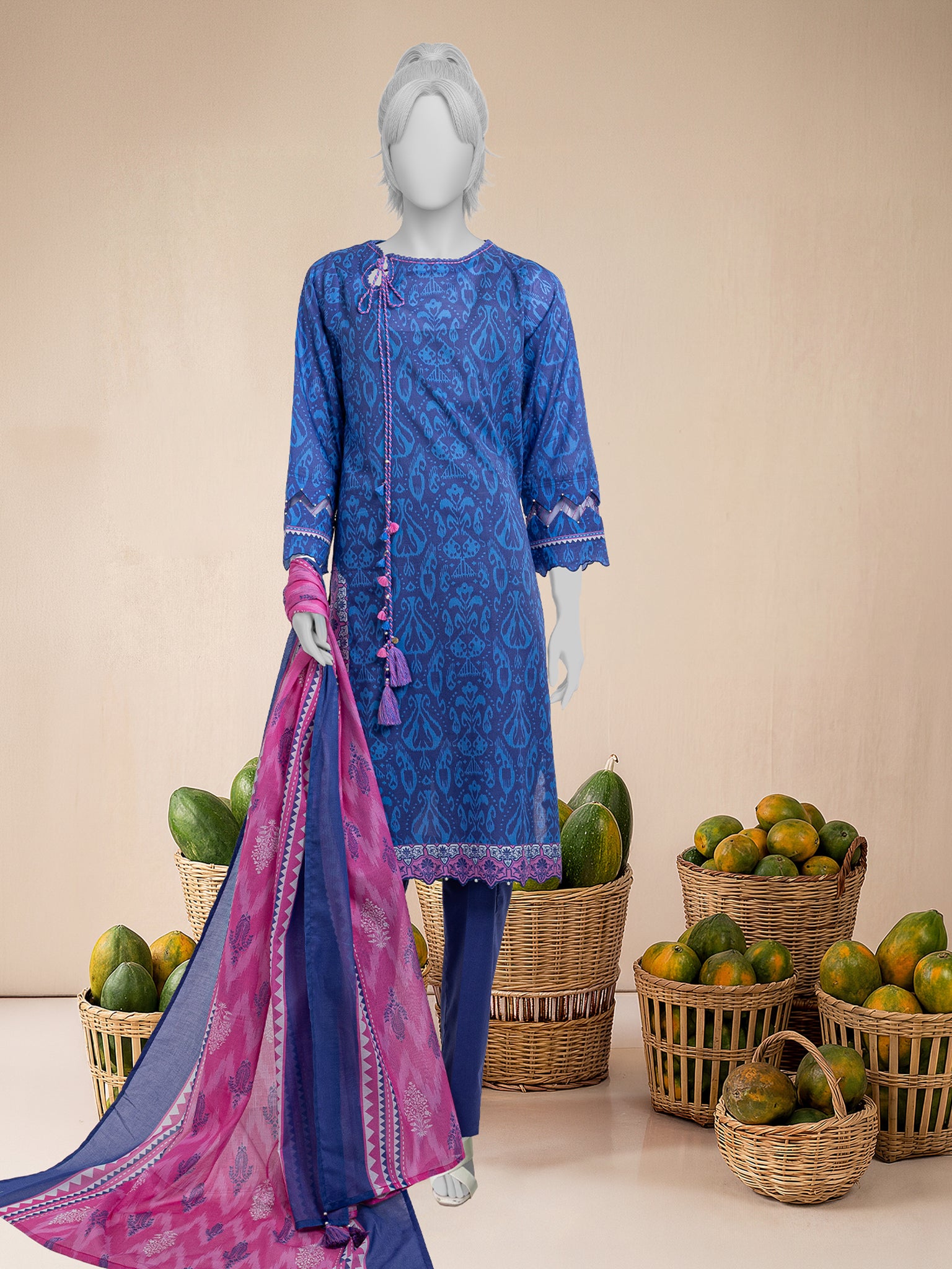 Lawn  Printed 3 Piece Unstitched | PJBWU-2601155A