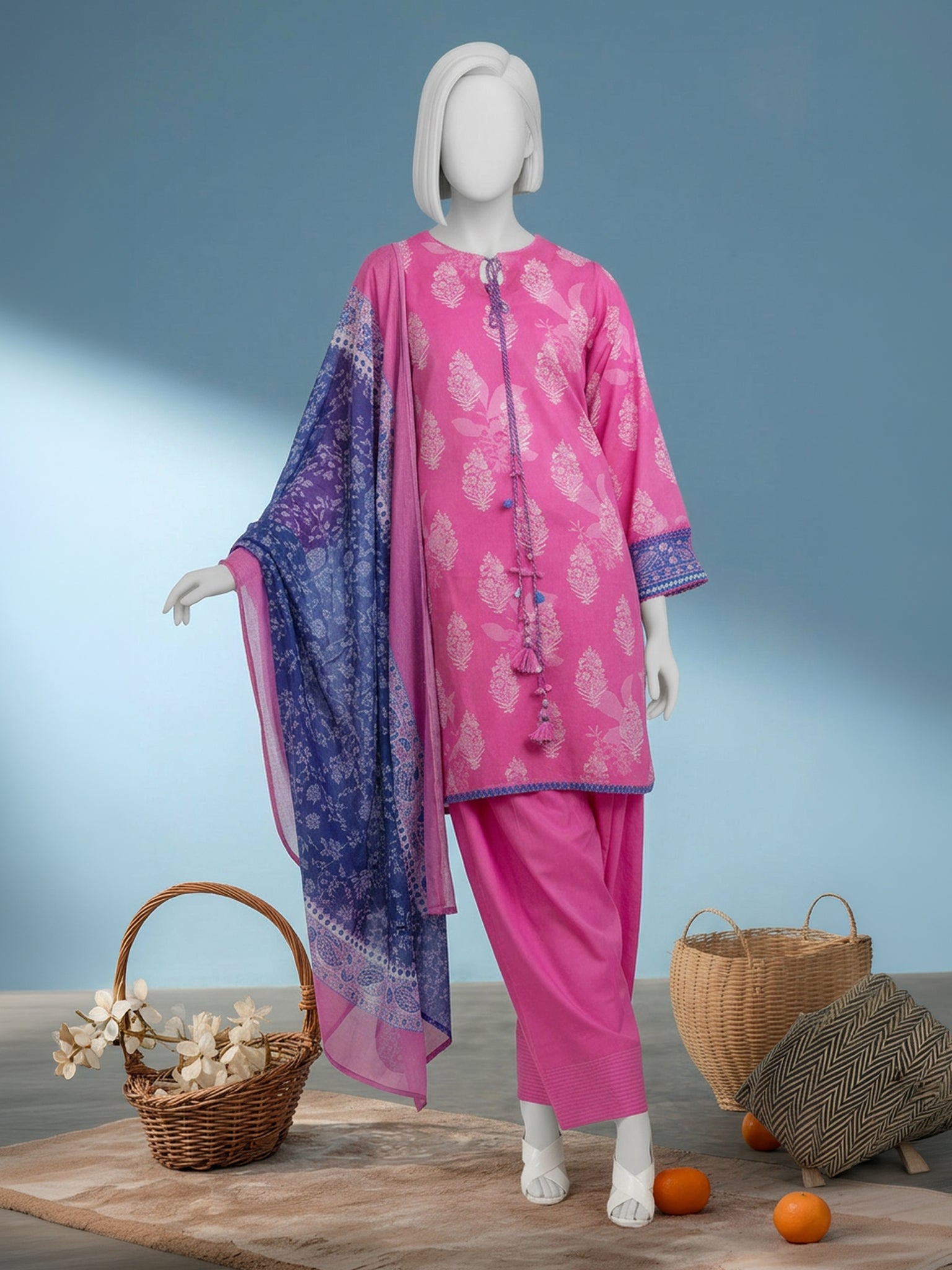 Lawn  Printed 3 Piece Unstitched | PJBWU-2601156A
