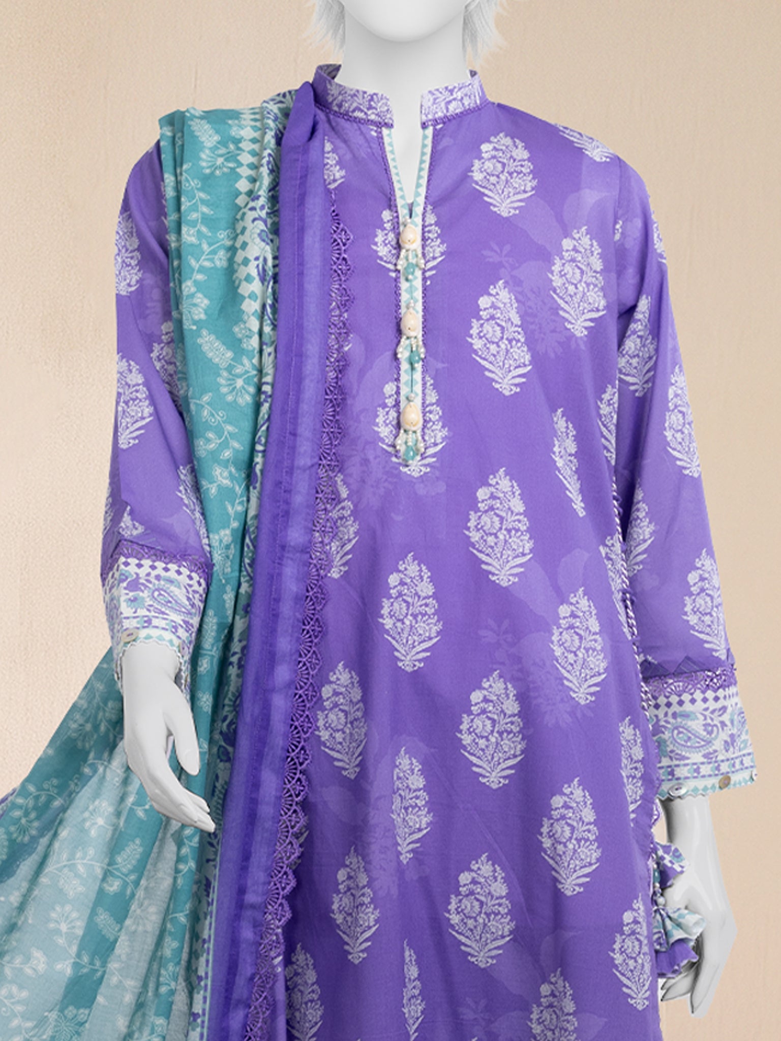 Lawn  Printed 3 Piece Unstitched | PJBWU-2601156B