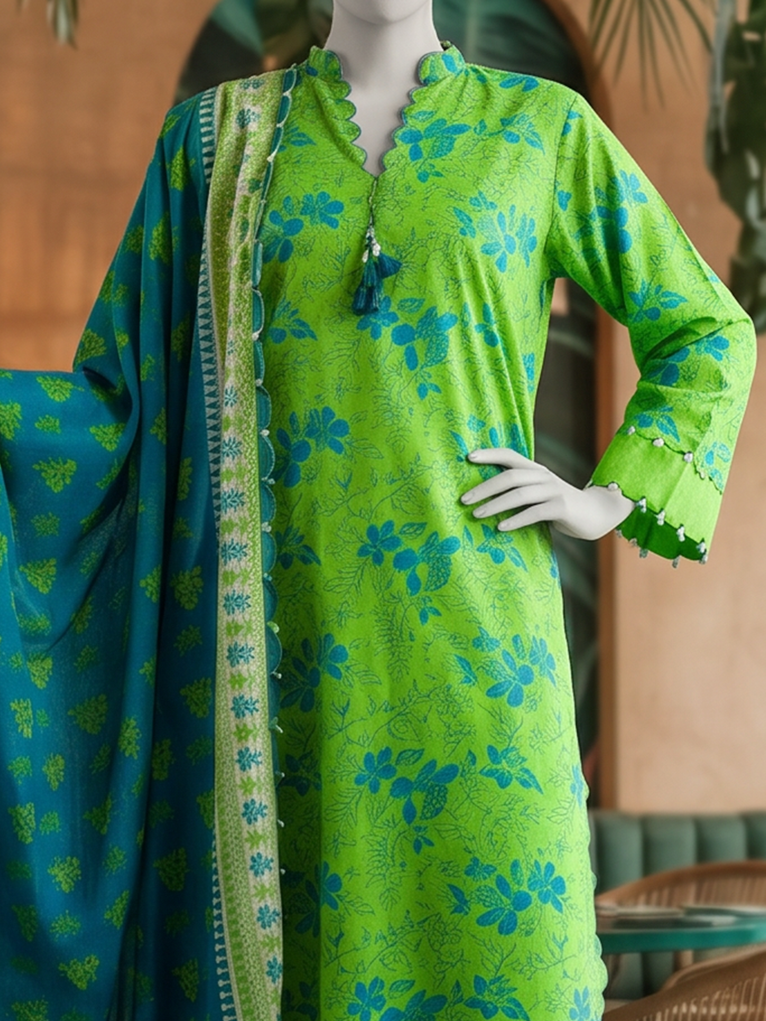 Lawn Printed 3Pc Unstitched Suit | PJBWU-2501136-A
