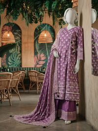 Lawn Printed 3Pc Unstitched Suit | PJBWU-2501138-B