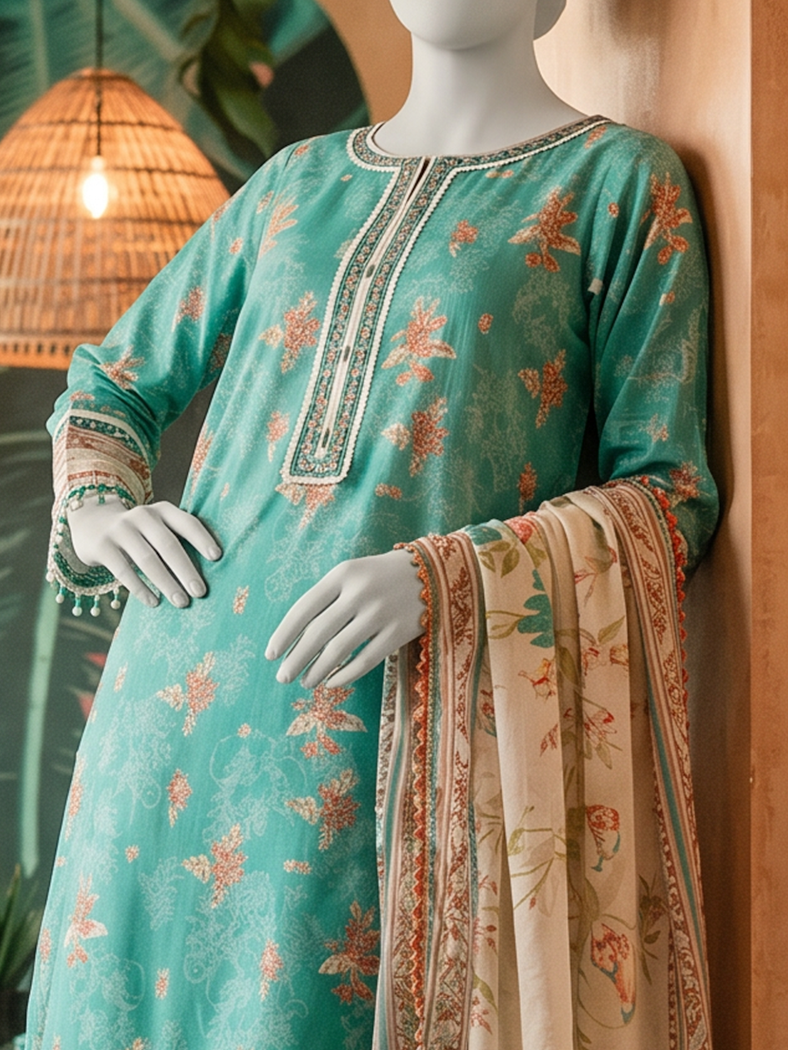 Lawn Printed 3Pc Unstitched Suit | PJBWU-2501139-B
