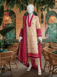 Lawn Printed 3Pc Unstitched Suit | PJBWU-2501140-A