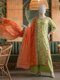 Lawn Printed 3Pc Unstitched Suit | PJBWU-2501140-B