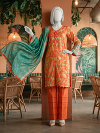 Lawn Printed 3Pc Unstitched Suit | PJBWU-2501141-B