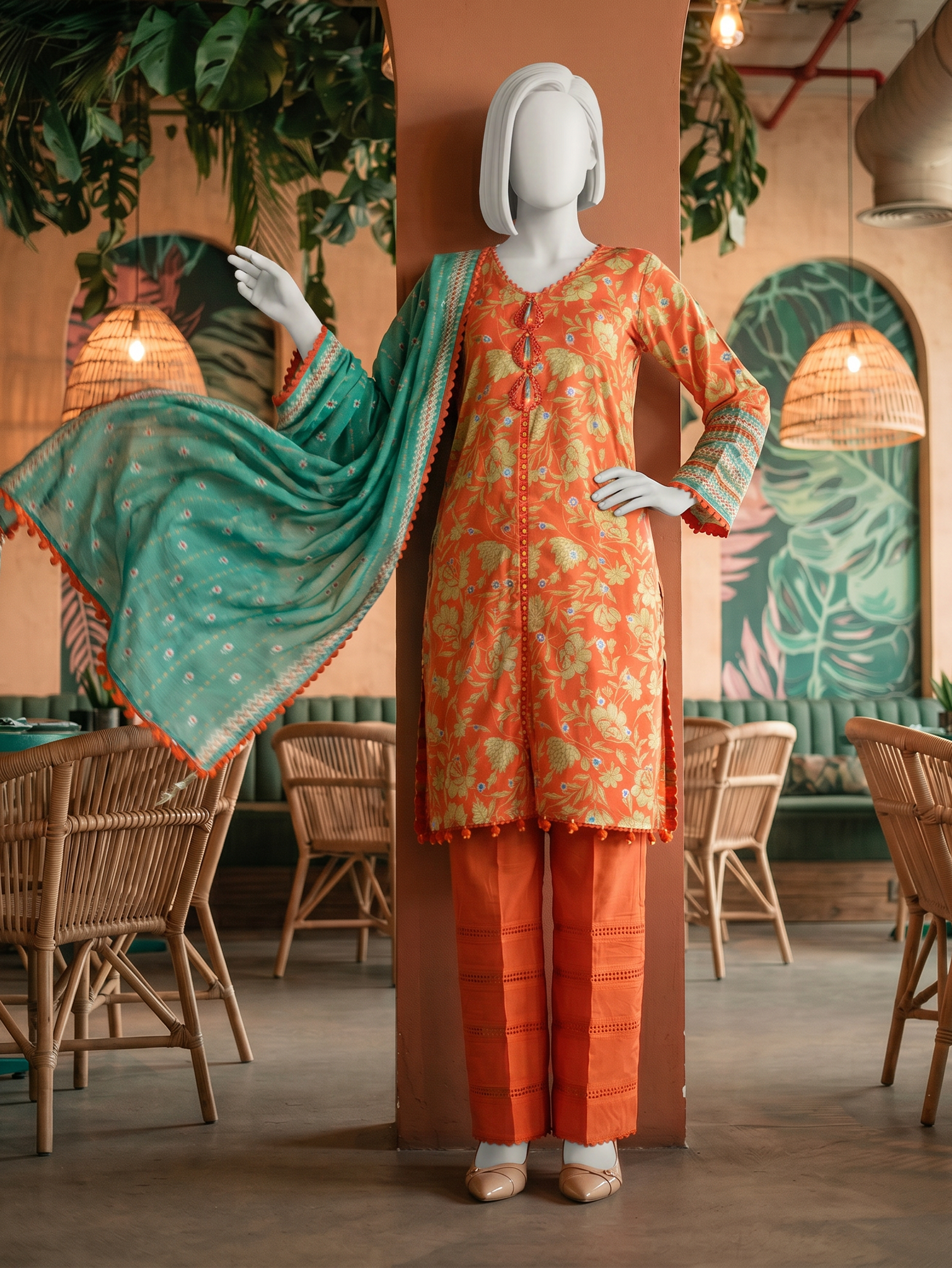 Lawn Printed 3Pc Unstitched Suit | PJBWU-2501141-B