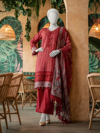 Lawn Printed 3Pc Unstitched Suit | PJBWU-2501142