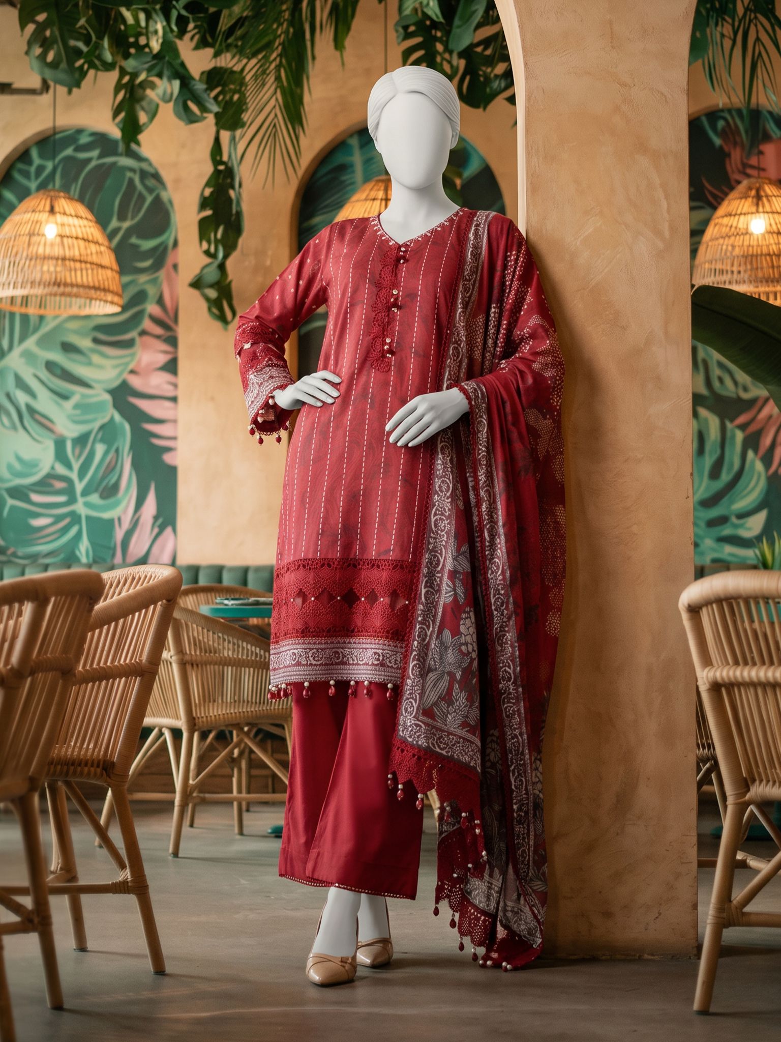 Lawn Printed 3Pc Unstitched Suit | PJBWU-2501142